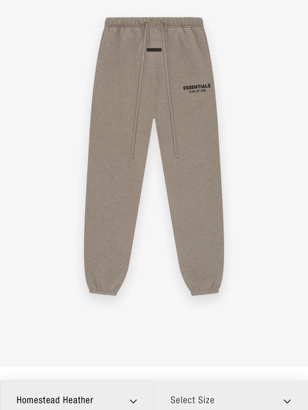 Essentials Homestead Heather Sweatpants — Taupe